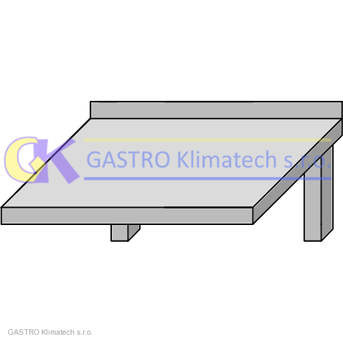 Nástěnná police jednopolicová 700x300