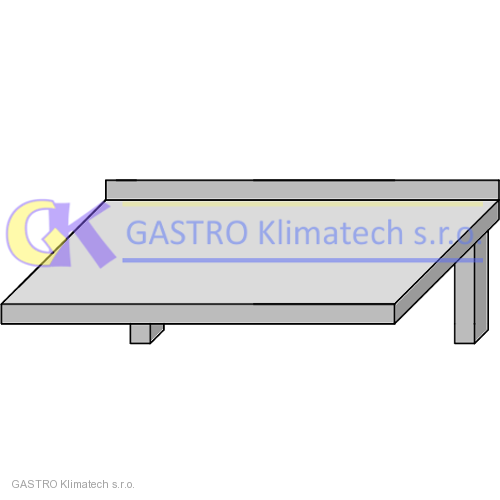 Nástěnná police jednopolicová 900x300