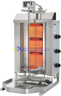 Plynový gril na gyros / kebab POTIS GD3/S (vyšší výkon)