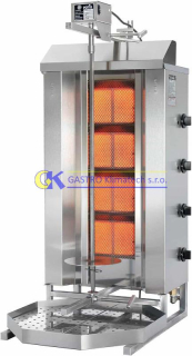 Plynový gril na gyros / kebab POTIS GD4/S (vyšší výkon)