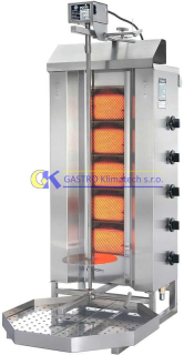 Plynový gril na gyros / kebab POTIS GD5/S (vyšší výkon)