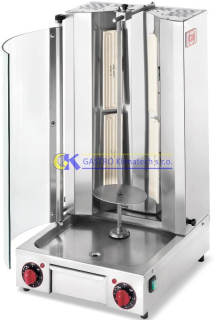 Elektrický gril na gyros / kebab CB IR 500 se sklem