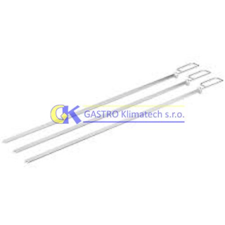 3 x špíz na ryby 4 x 10 mm délka 530 mm na grilování a tandoori RATIONAL (GN1/1)