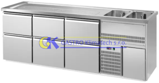 Chladící nápojový stůl s výčepní deskou RBPD-206E