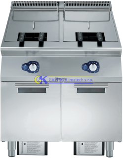 Plynová fritéza Electrolux E9KKGABAMEA (2x 23 litrů)