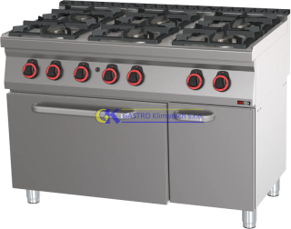 Plynový sporák s plynovou troubou RedFox SPBT 70/120 21 G