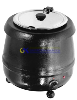 Kotlík na polévku černý  10 litrů